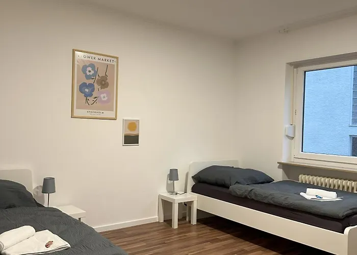 Apartment Voll Ausgestattete Mit Einzelbetten - Küche - Wlan - Pkw-parkplatz