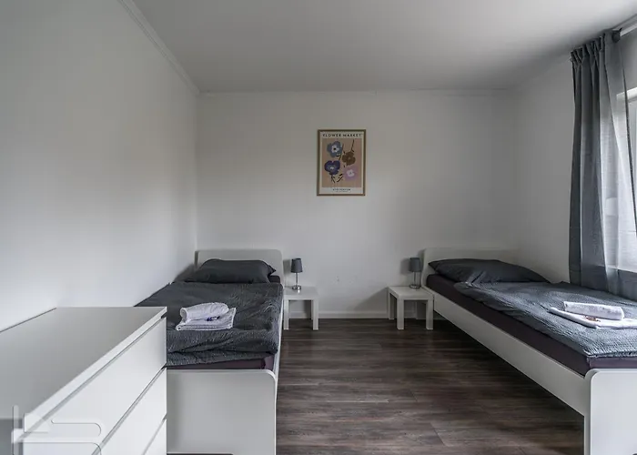 Voll Ausgestattete Mit Einzelbetten - Küche - Wlan - Pkw-parkplatz Apartment Rödermark